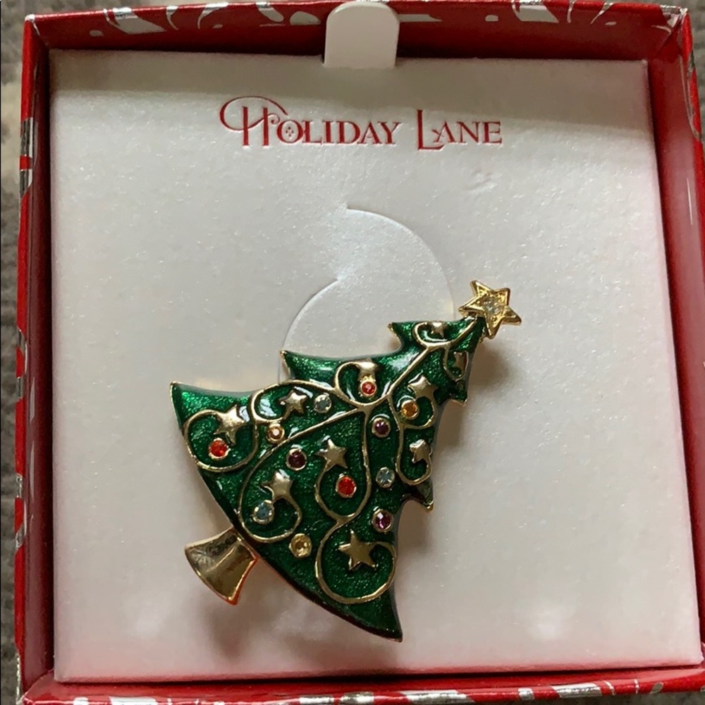 Christmas tree pin